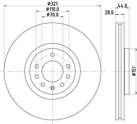 MINTEX Тормозной диск MDC1843