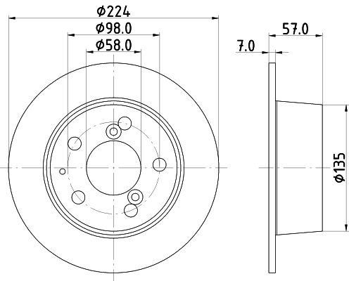 MINTEX Bremžu diski MDC189