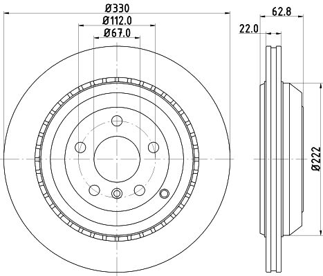 MINTEX Тормозной диск MDC2065