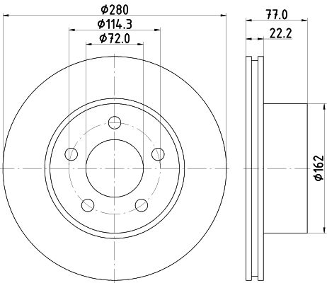 MINTEX Тормозной диск MDC2100