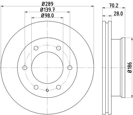 MINTEX Bremžu diski MDC2217