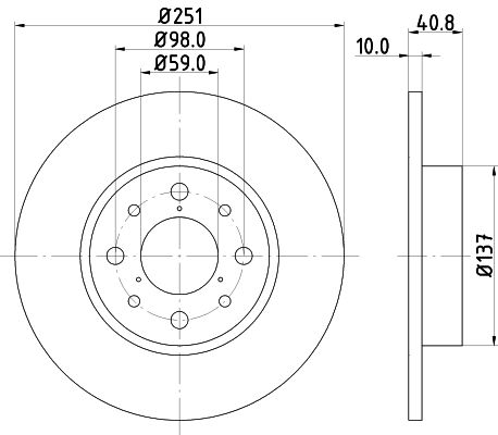 MINTEX Тормозной диск MDC2237