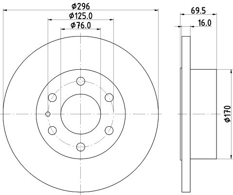 MINTEX Bremžu diski MDC2247