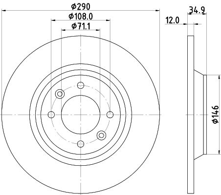 MINTEX Bremžu diski MDC2268