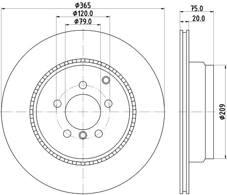 MINTEX Тормозной диск MDC2274