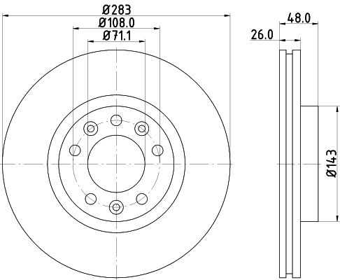 MINTEX Тормозной диск MDC2278