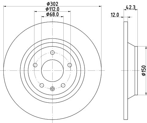 MINTEX Bremžu diski MDC2281