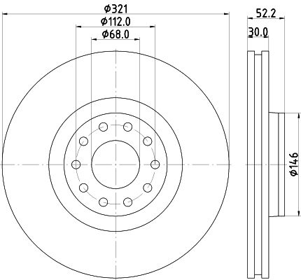 MINTEX Bremžu diski MDC2282