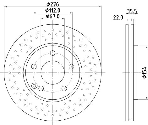 MINTEX Тормозной диск MDC2283