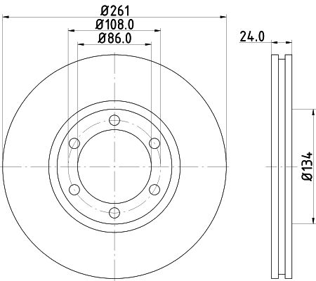 MINTEX Тормозной диск MDC2310