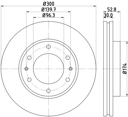 MINTEX Bremžu diski MDC2312