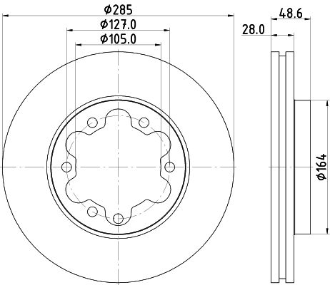 MINTEX Тормозной диск MDC2313