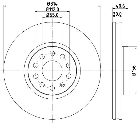 MINTEX Тормозной диск MDC2317