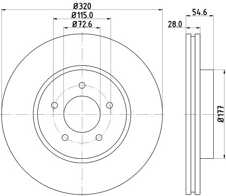 MINTEX Bremžu diski MDC2319