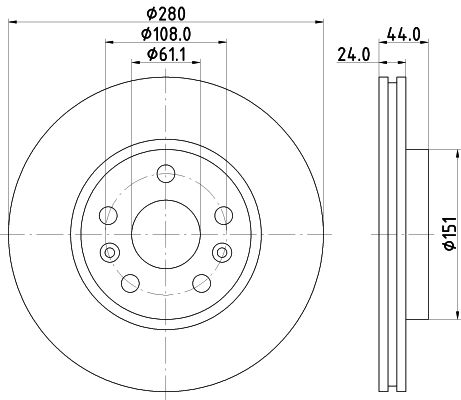 MINTEX Тормозной диск MDC2321