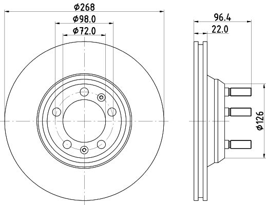 MINTEX Bremžu diski MDC238