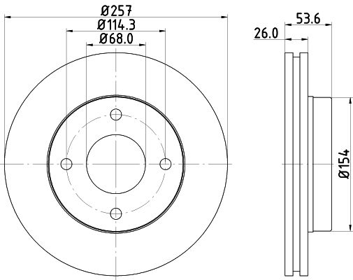 MINTEX Тормозной диск MDC2495