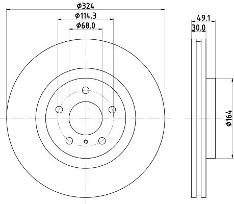 MINTEX Тормозной диск MDC2561