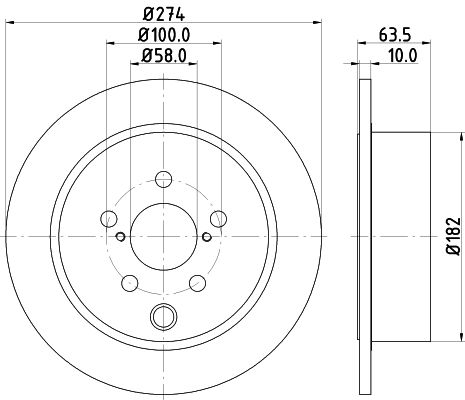 MINTEX Bremžu diski MDC2568