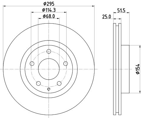 MINTEX Тормозной диск MDC2604