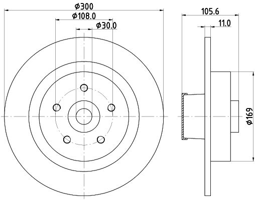 MINTEX Тормозной диск MDC2620