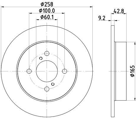 MINTEX Bremžu diski MDC2668