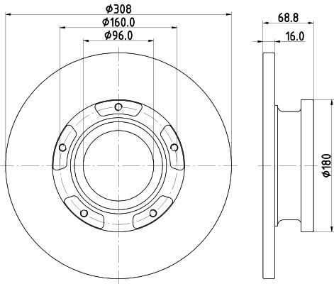 MINTEX Тормозной диск MDC2692