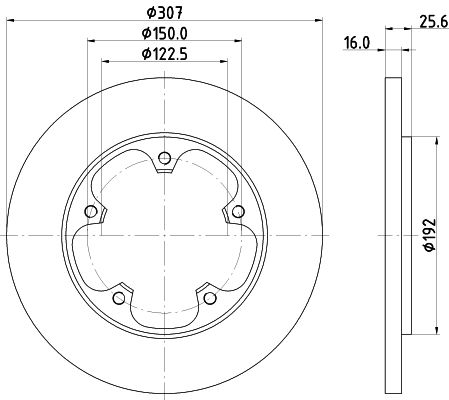 MINTEX Тормозной диск MDC2694