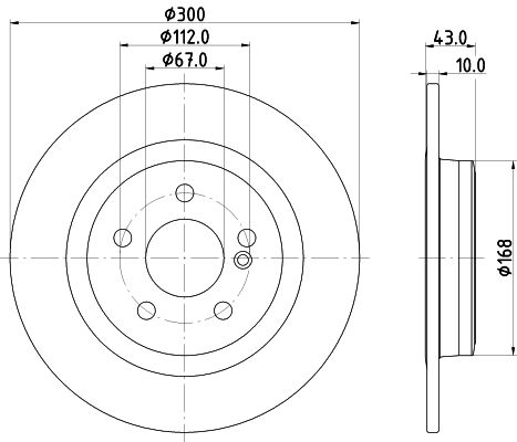 MINTEX Тормозной диск MDC2703