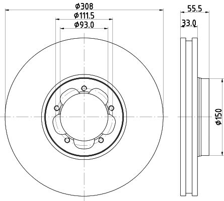 MINTEX Bremžu diski MDC2719