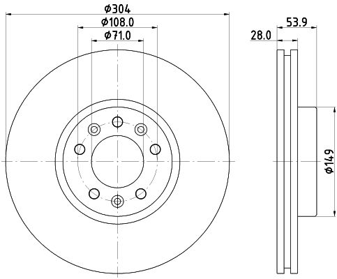 MINTEX Bremžu diski MDC2760