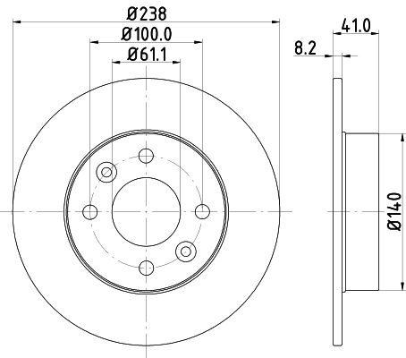 MINTEX Bremžu diski MDC364