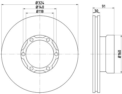 MINTEX Bremžu diski MDC464