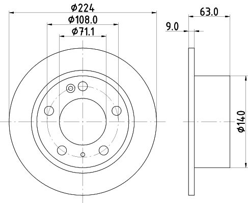 MINTEX Bremžu diski MDC631