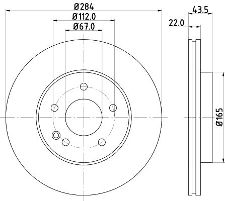 MINTEX Bremžu diski MDC741