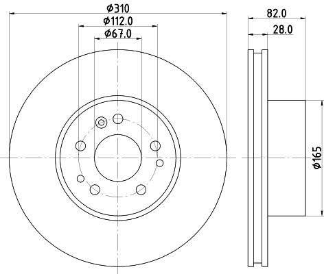 MINTEX Тормозной диск MDC764