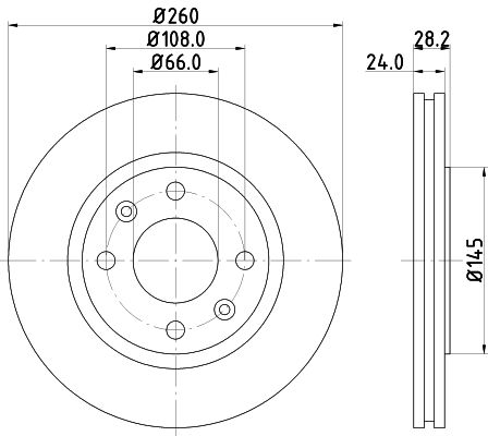 MINTEX Тормозной диск MDC868