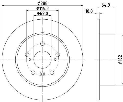 MINTEX Тормозной диск MDC899