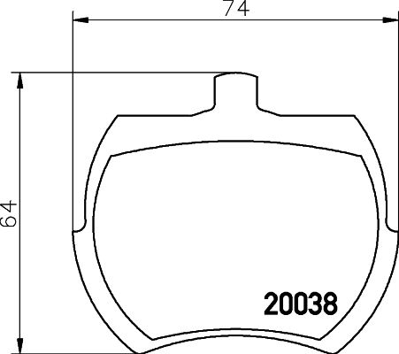 MINTEX Комплект тормозных колодок, дисковый тормоз MLB37