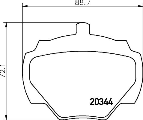 MINTEX Комплект тормозных колодок, дисковый тормоз MLB43