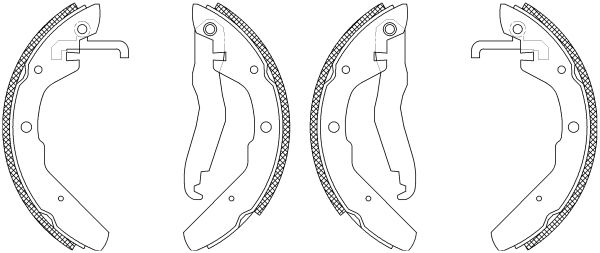 MINTEX Bremžu loku komplekts MSK274