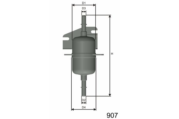 MISFAT Degvielas filtrs E105