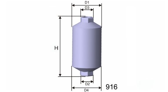 MISFAT Топливный фильтр E505