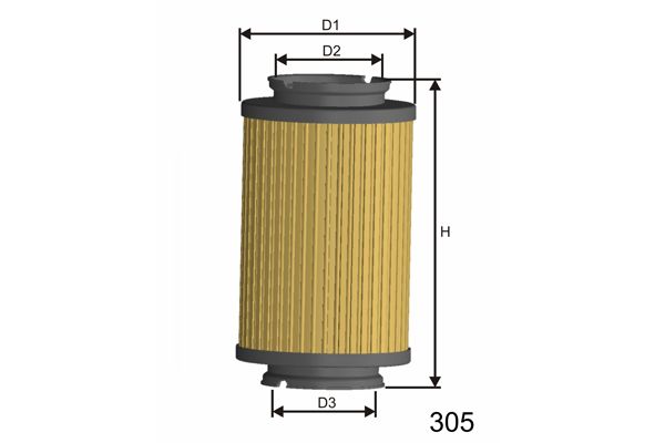MISFAT Топливный фильтр F107