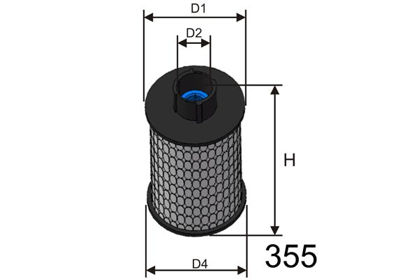 MISFAT Топливный фильтр F116