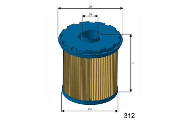 MISFAT Degvielas filtrs F117