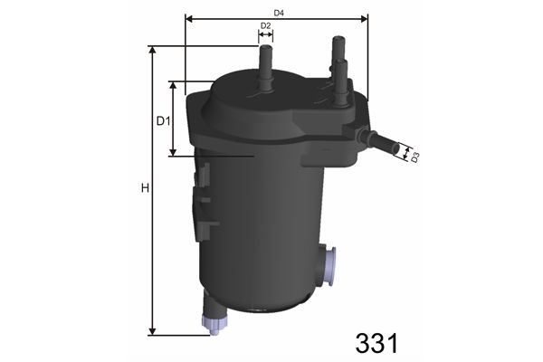 MISFAT Топливный фильтр F122A