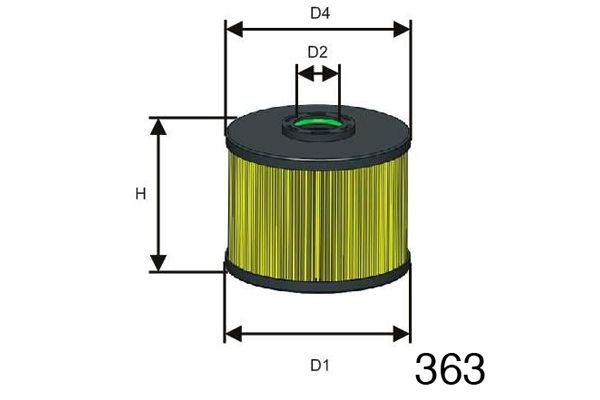 MISFAT Degvielas filtrs F128