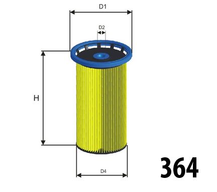 MISFAT Degvielas filtrs F134