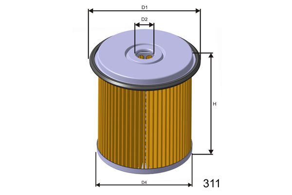 MISFAT Degvielas filtrs F136